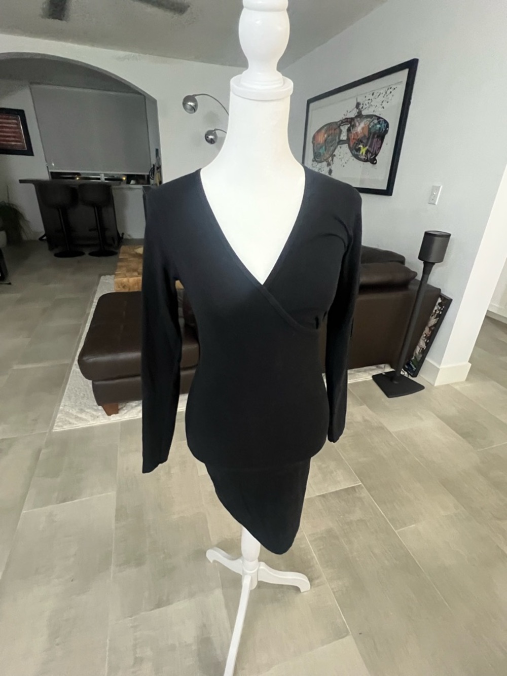 American Apparel Faux Wrap Dress- Small- Like new